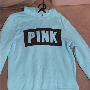 pink hoodie